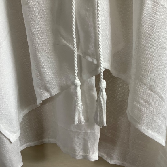 Vince Camuto Eyelet Embroidered Cover-Up Duster White OS - Picture 8 of 15